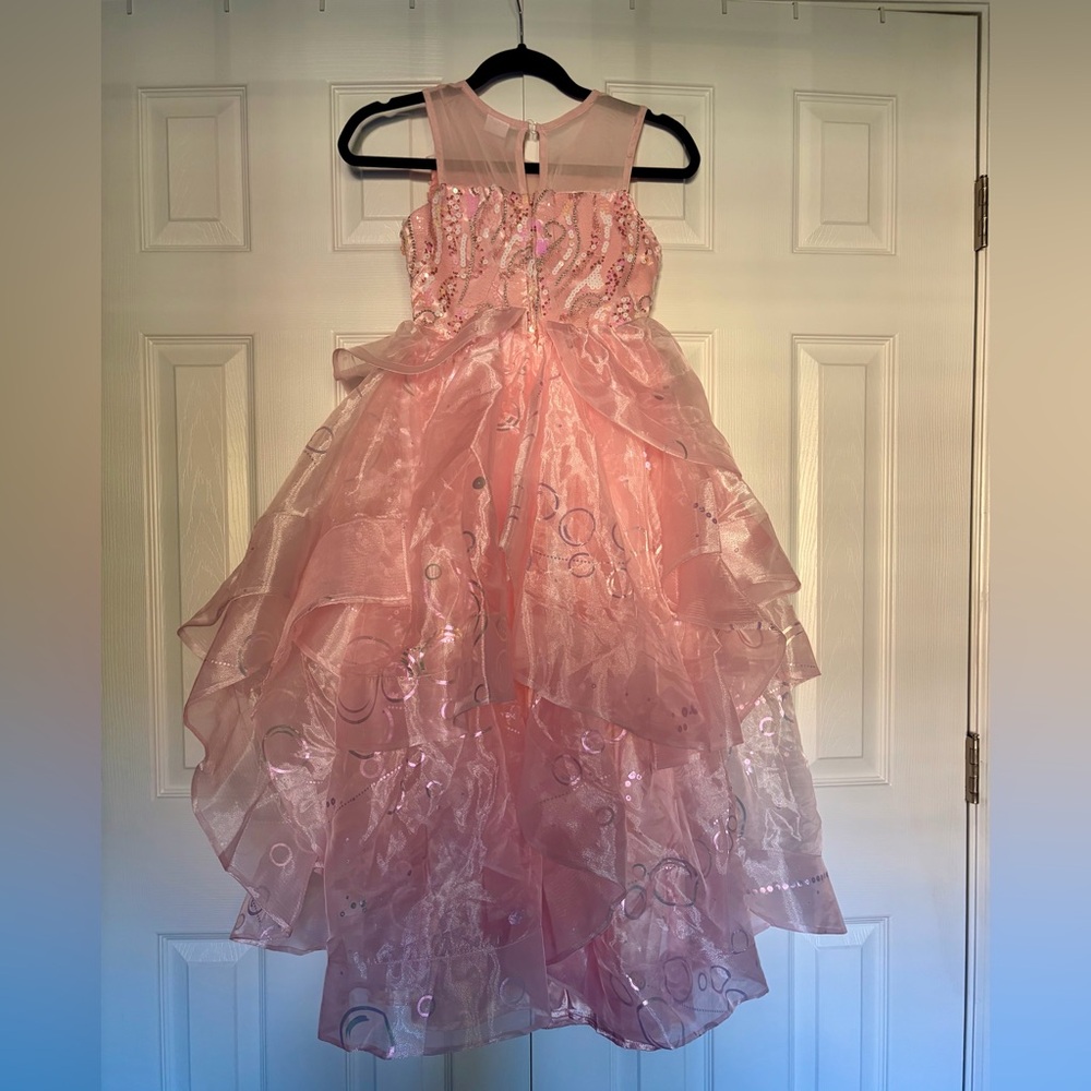 Girls Deluxe Wicked Glinda Dress Up Costume with Crown - medium (8-10) - Picture 4 of 6